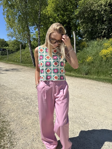 TOP SOPHIA EN CROCHET - VERT