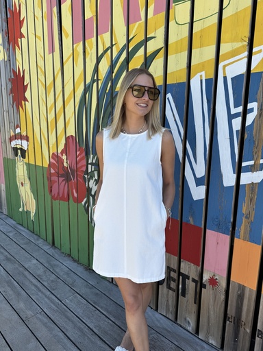 ROBE EN JEANS EDEN - BLANC