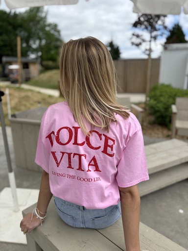 T-SHIRT DOLCE VITA - ROSE