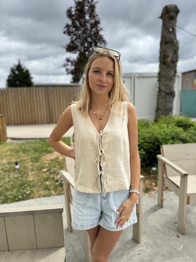 TOP EN LIN KARL - BEIGE