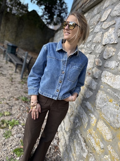 VESTE CALISTA - BLEU