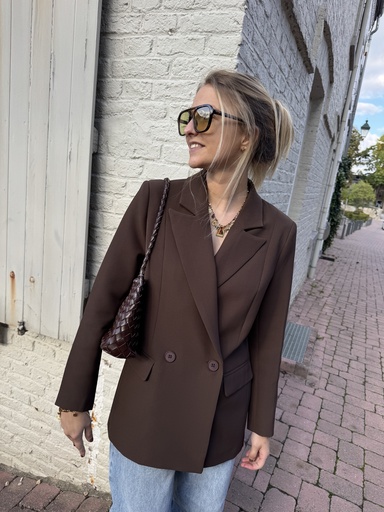 BLAZER MARTIAL - CHOCOLAT
