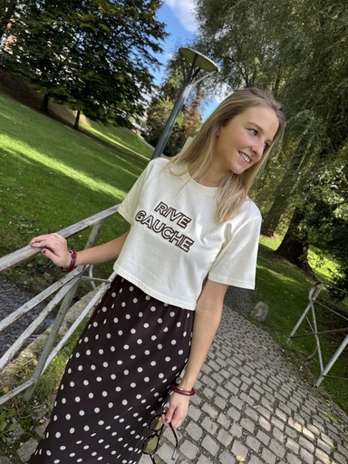 T-SHIRT RIVE GAUCHE - BLANC