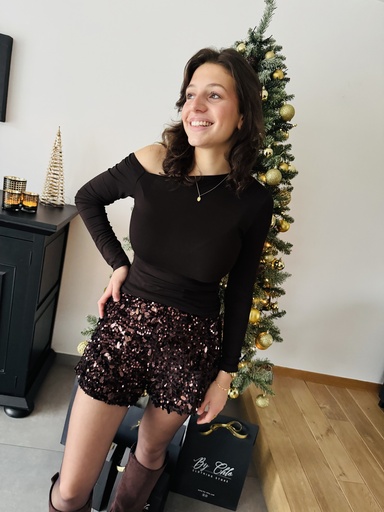 BLOUSE OCTAVIA - CHOCOLAT