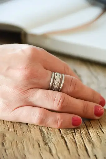 BAGUE VINCIANNE - ARGENTÉ